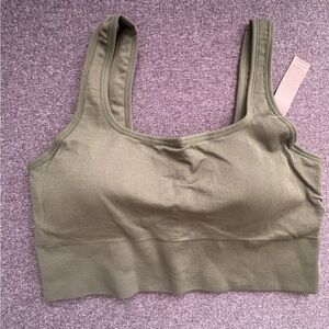 J Crew Ribbed Sport Bralette - size Large